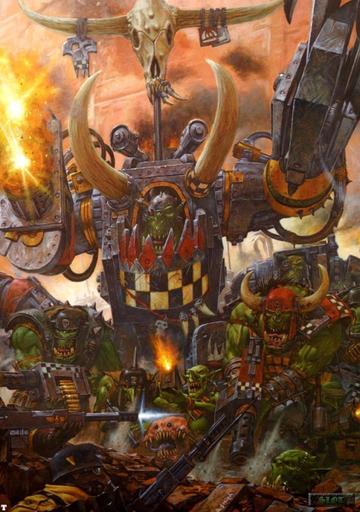 Известные личности Warhammer40k.( Газгкулл Трака и Безумный док Гротсник )